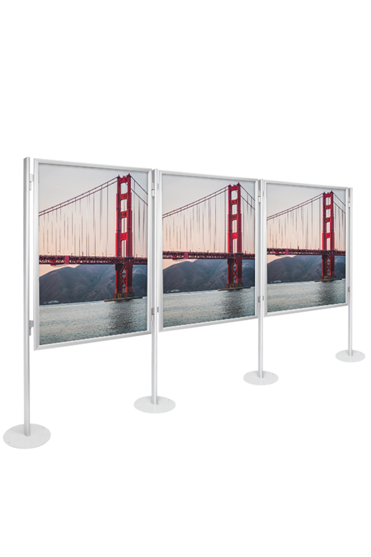 Akordiyon İnfo Board Çift Taraflı