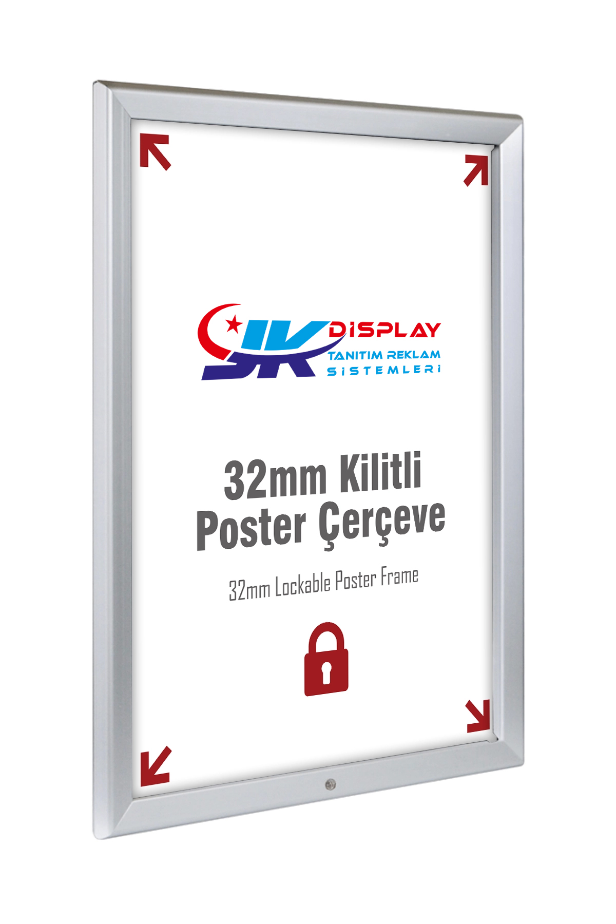 32mm Kilitli Poster Çerçeve