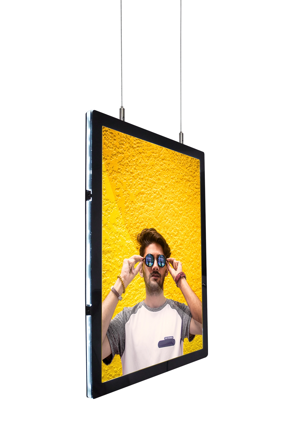 Akrilik LEDli Cam Çerçeve Çift Taraflı